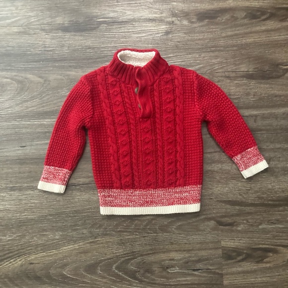 Red Cherokee Cableknit Sweater - Picture 2 of 7